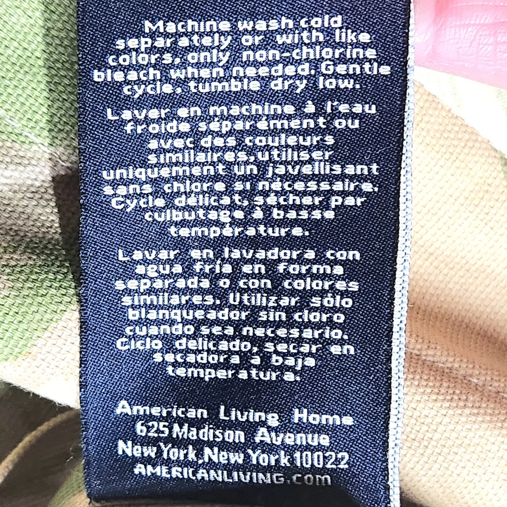 American Living Lilac Park Standard Pillow Shams Pair Heavyweight Cotton